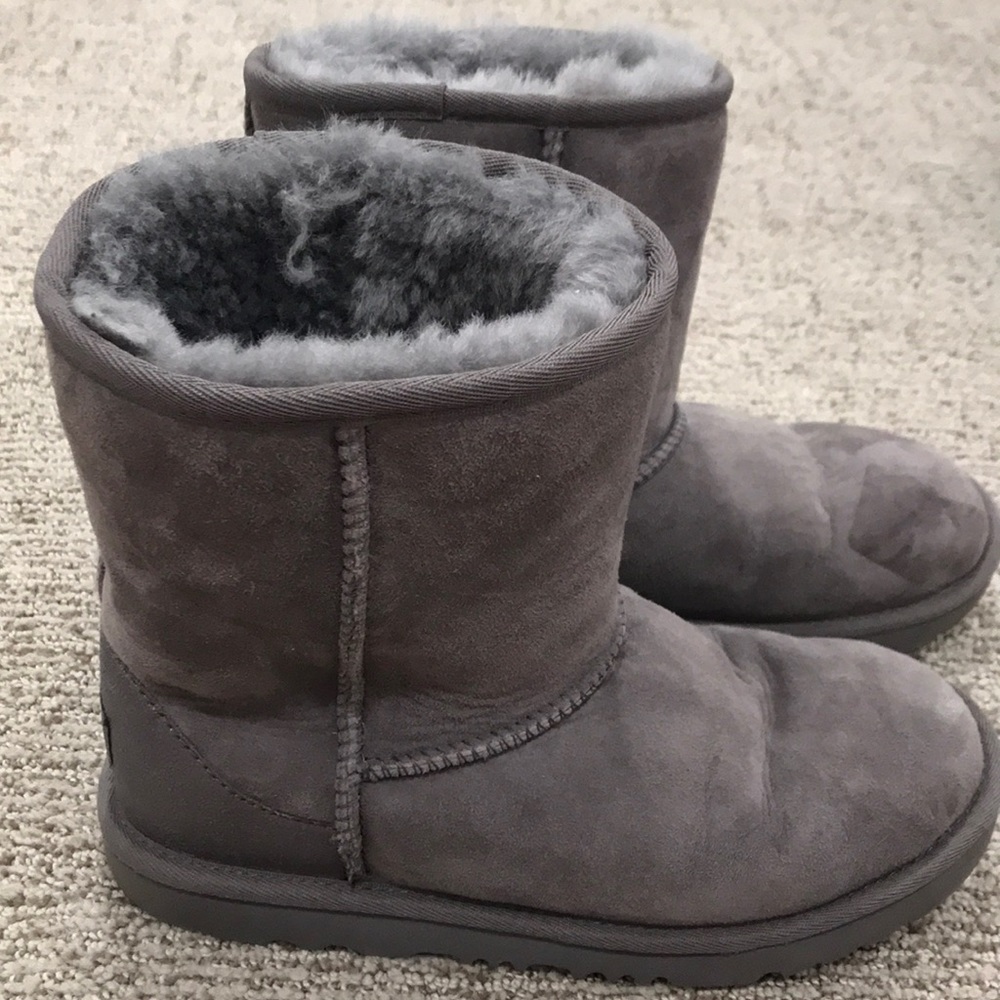 Grey, fluffy interior Uggs. Size Women’s 5